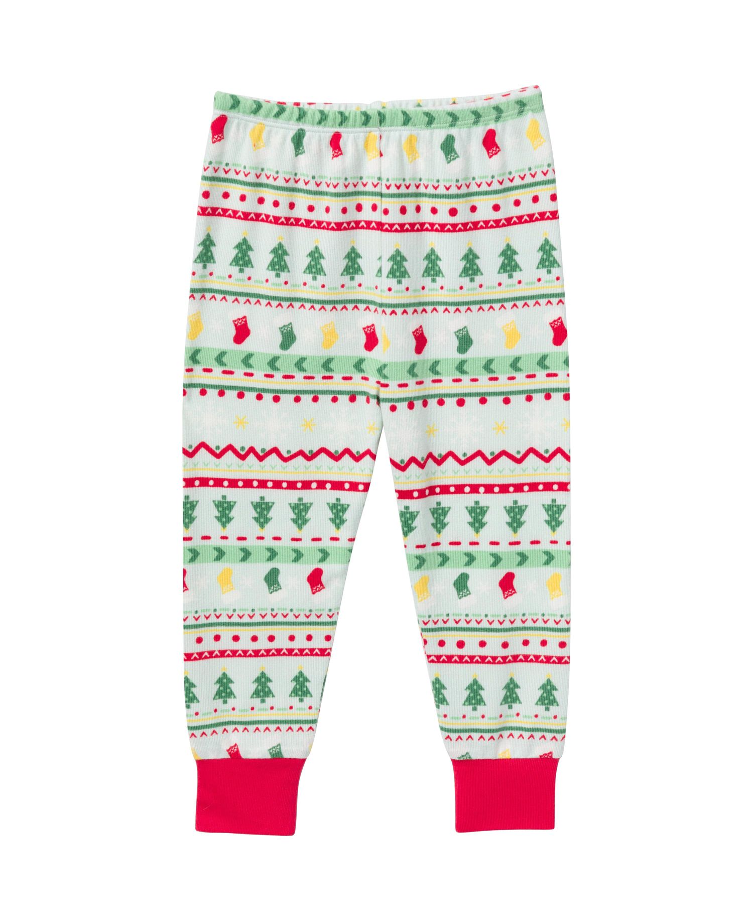 Baby Girls Holiday Family Pajamas Neutral Two Piece Pajamas