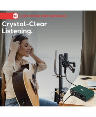 Podcasting USB/ASIO Audio Interface for Recording, Songwriting, Streaming, and Podcasting