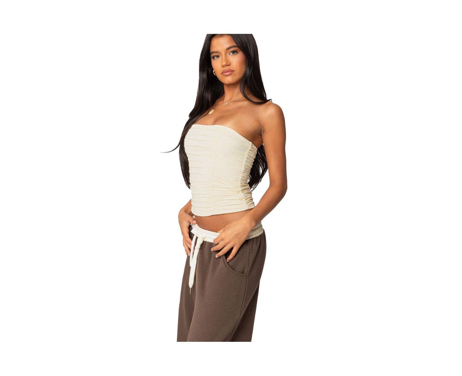 Women's Fifi Gathered Strapless Top