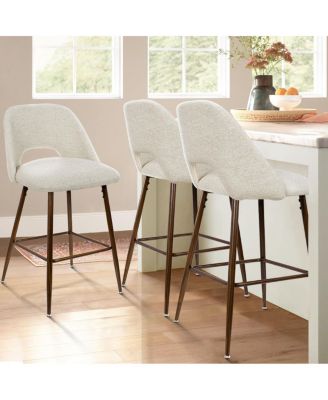 3 PC 26 Inches Metal Counter Height Stools Set