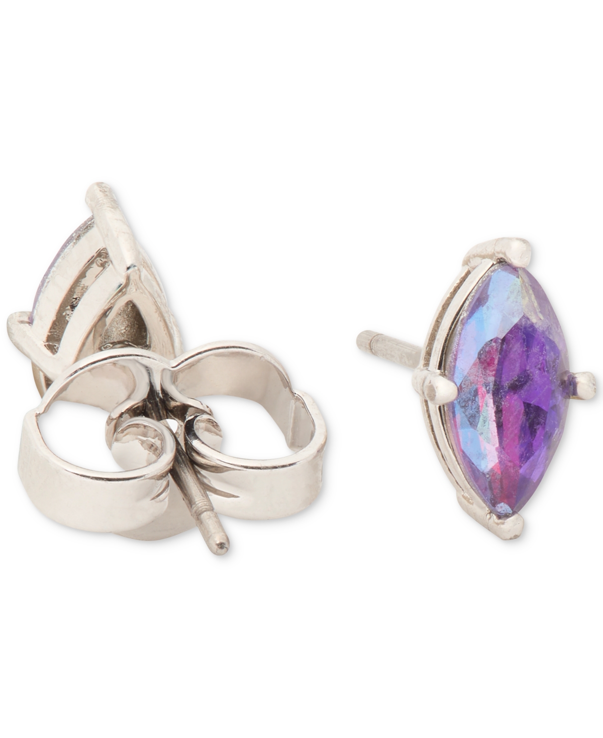 Kate Spade Signature Solitaire Studs In Light Amet