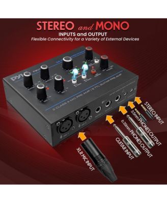 Professional USB Audio Interface with MIC/LINE, Guitar, AUX, and RCA Inputs