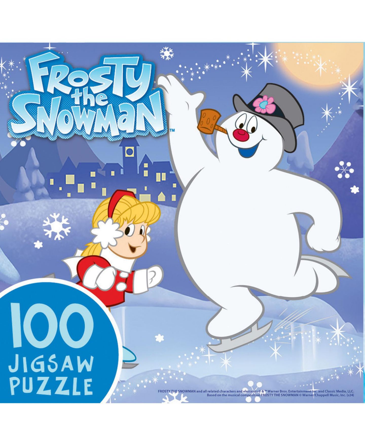 Детский пазл MasterPieces Puzzles Frosty the Snowman 100 Piece Jigsaw Puzzle — фото 2