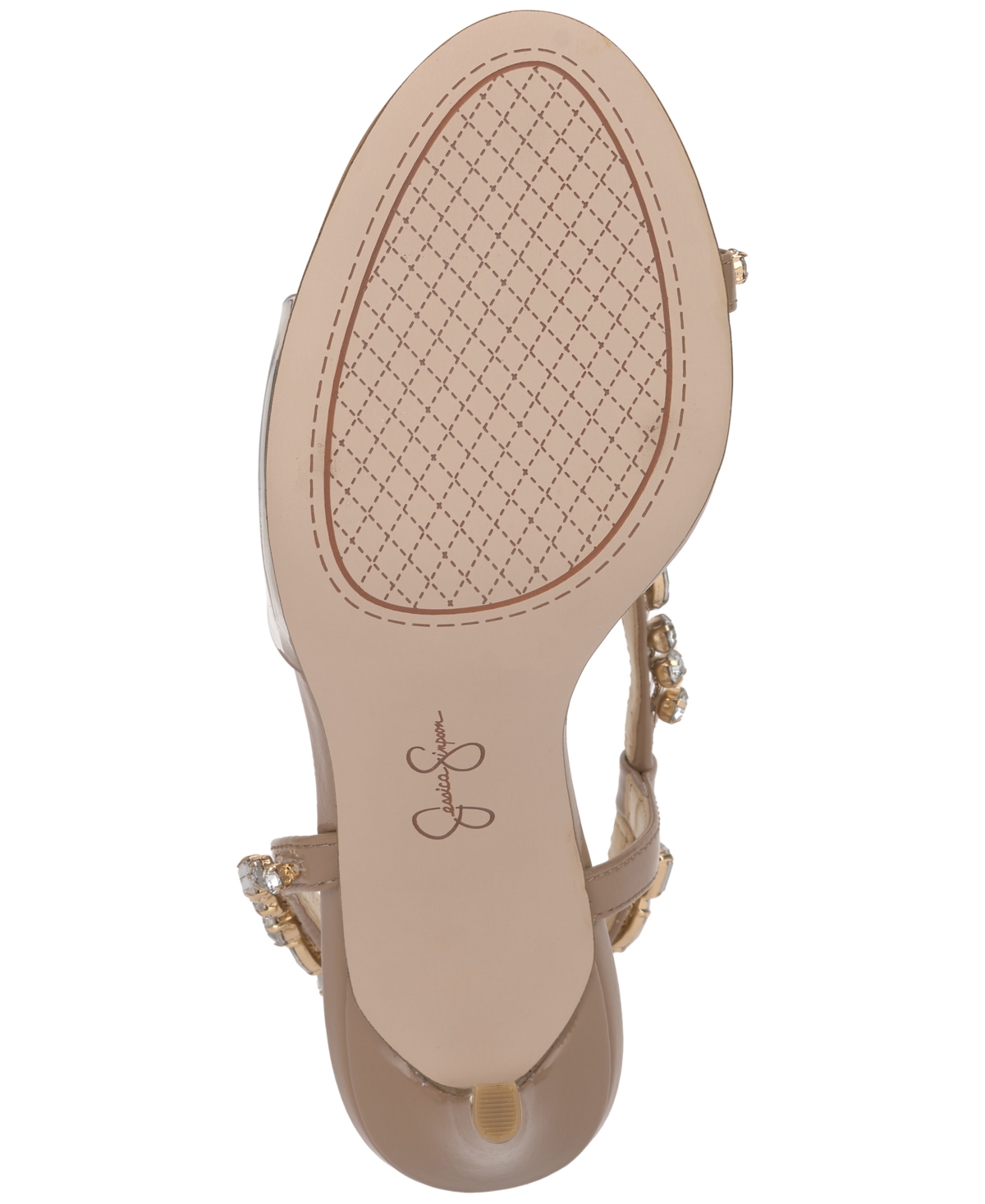 Jessica Simpson Jaycin Sandal In Chai Latte Patent