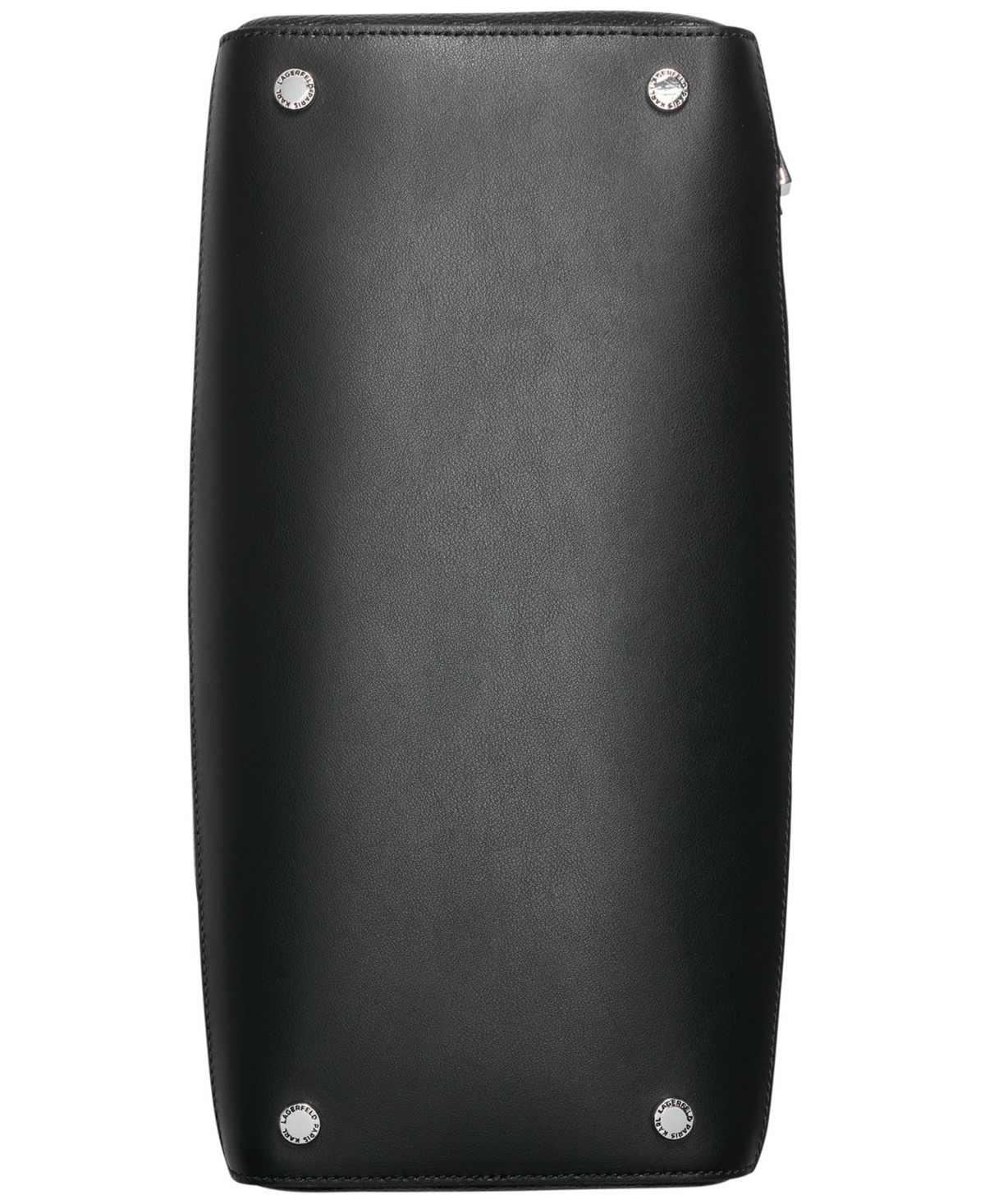 Karl Lagerfeld Paris Lunette Medium Leather Hobo -silver