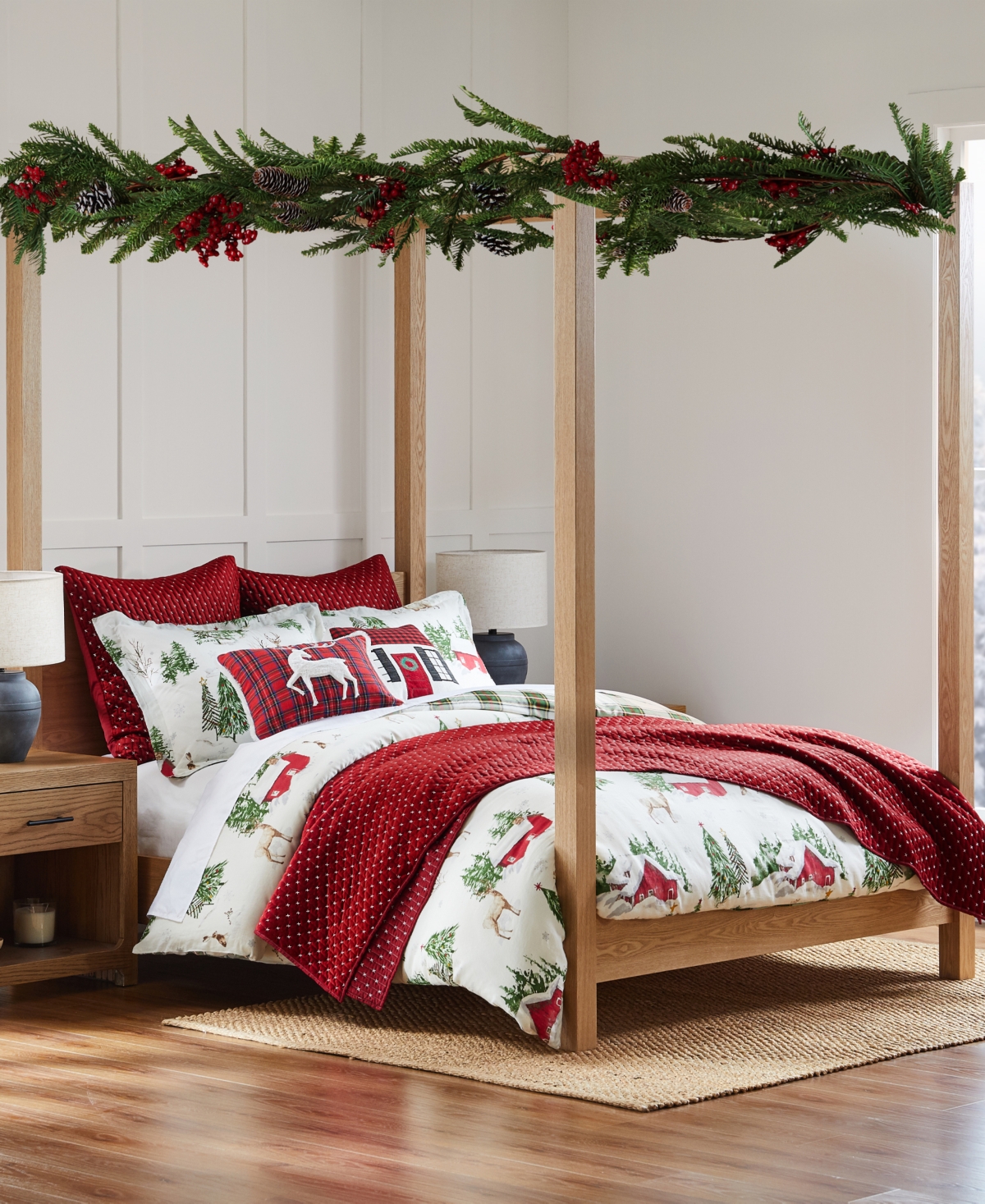 Shop Levtex Cross Stitch Stitching 3-pc. Quilt Set, King/california King In Red Velvet