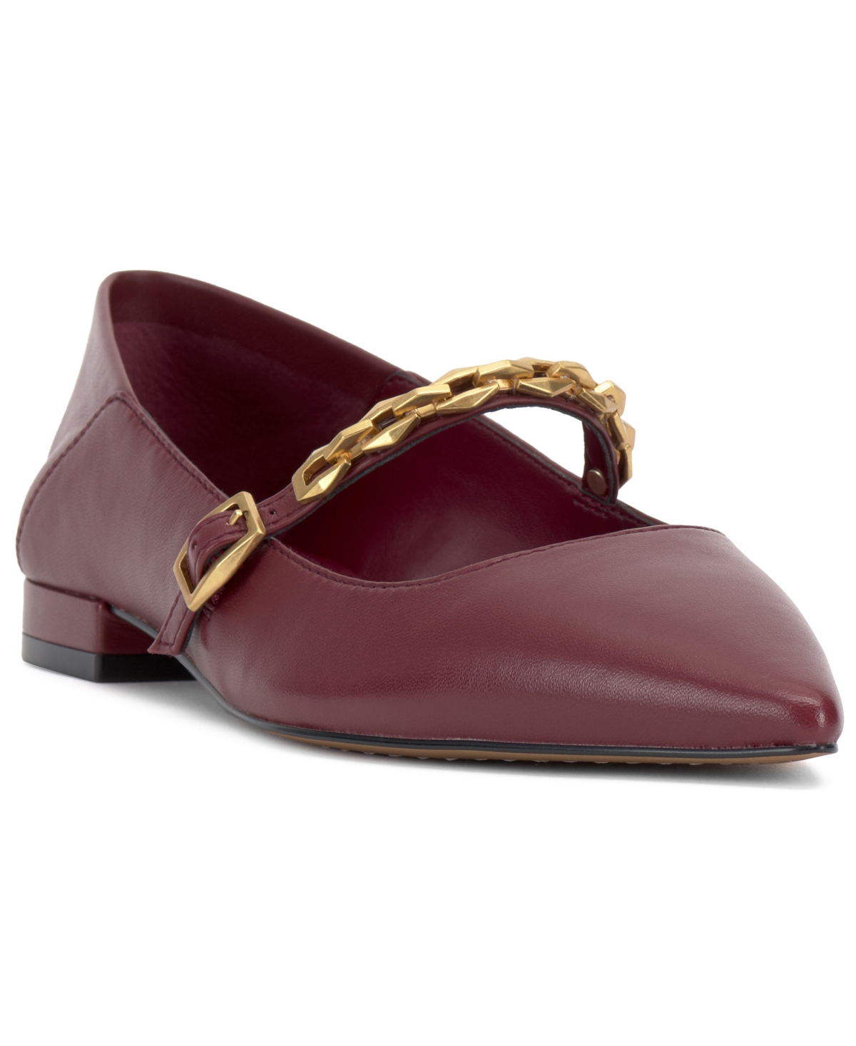 Vince Camuto Women's Aylin Chain Strap Ballet Flats In Chianti