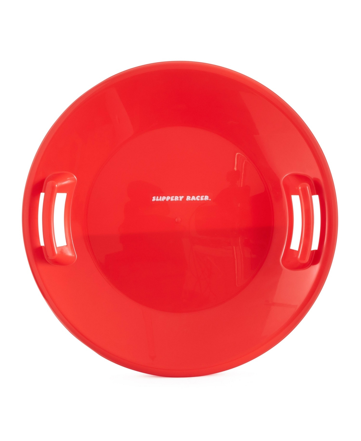 Slippery Racer Downhill Pro Adults and Kids Saucer Disc Snow Sled,(2 Pack) - Red