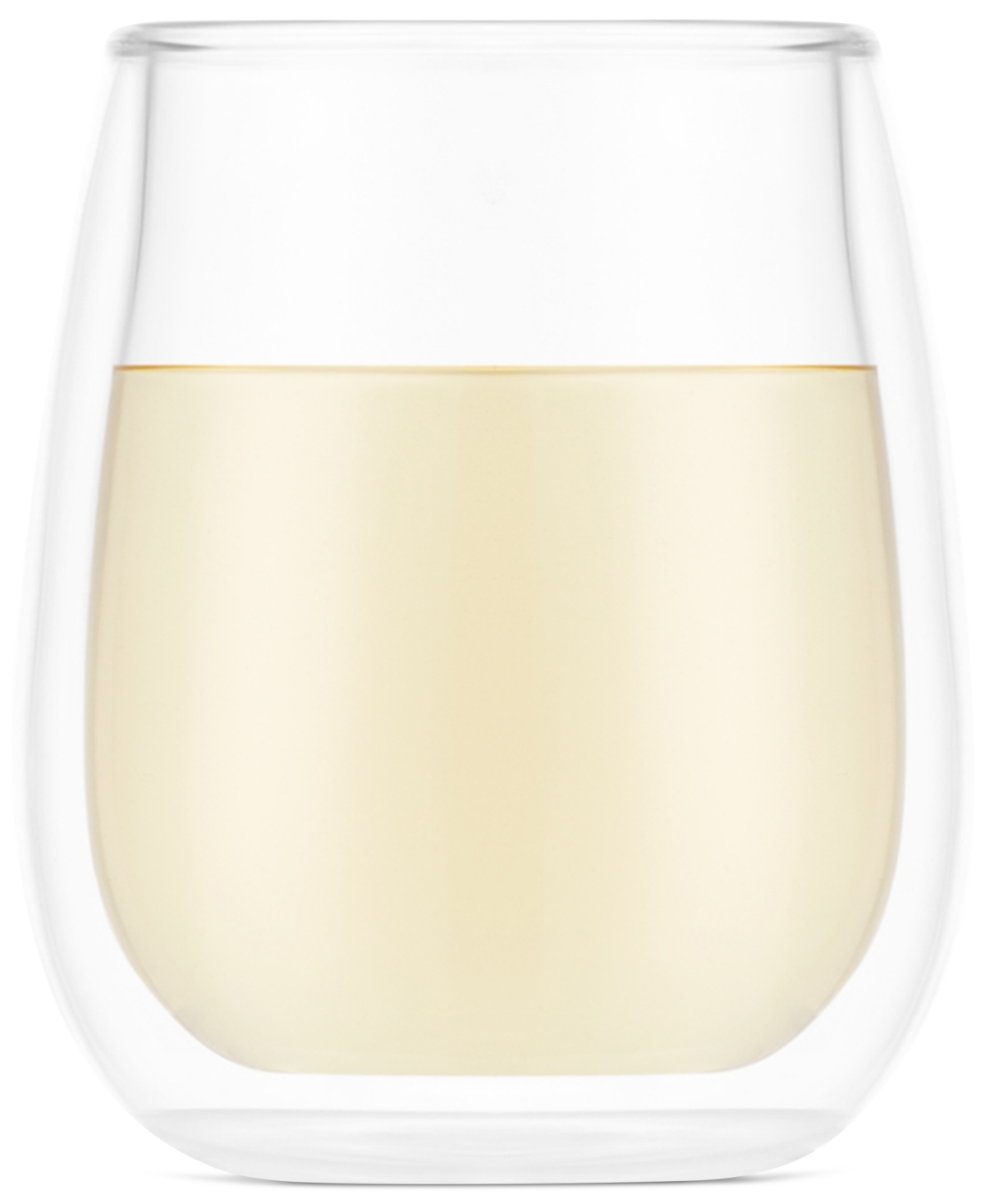 Bodum Skal Double-walled White Wine Glasses, Set Of 2 In Clear