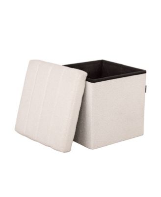 Channel Tufted Storage Ottoman