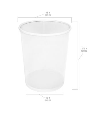 2-Pack 6-Gallon Round Mesh Wastebasket Recycling Bin