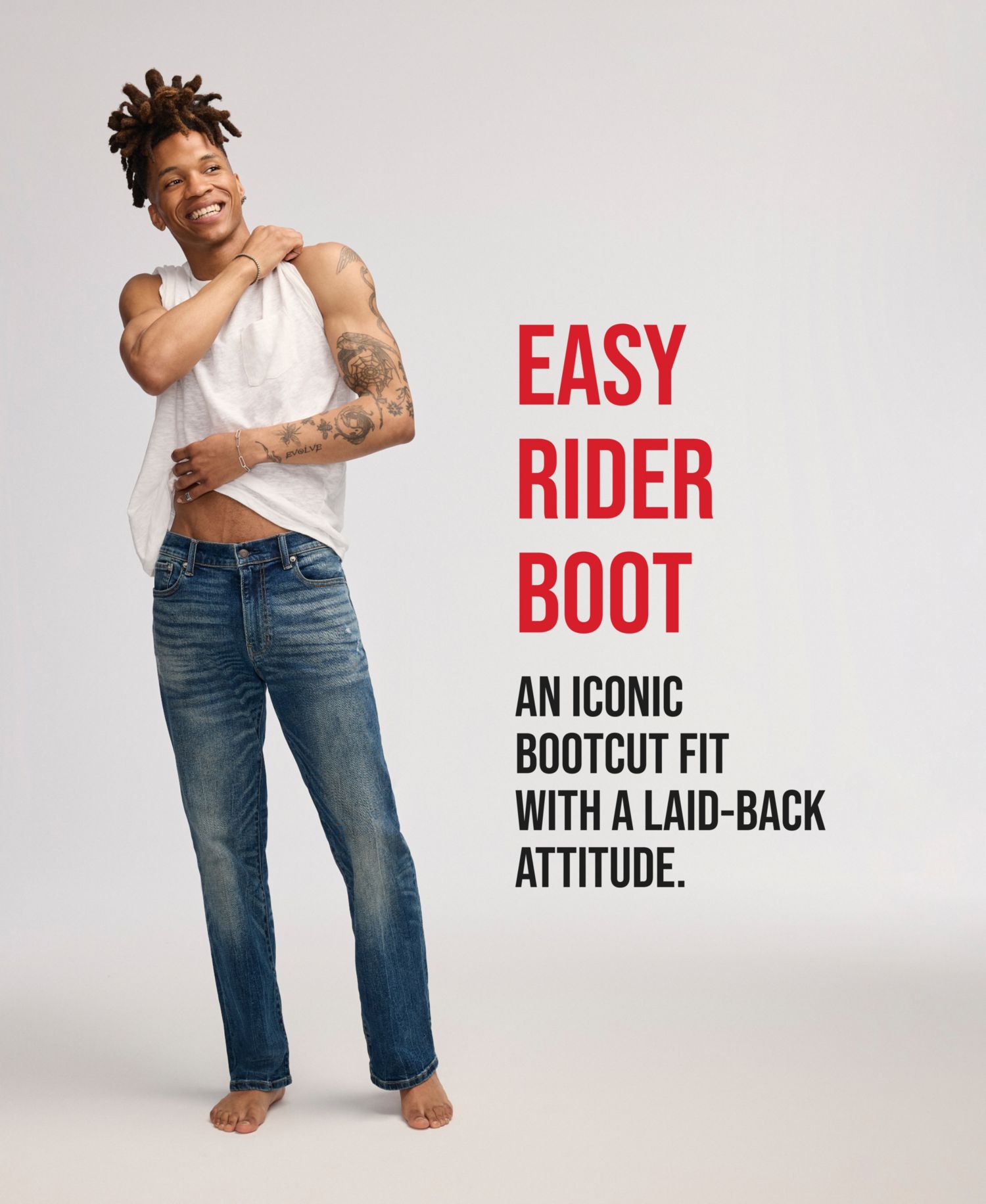 Мужские джинсы-стрейч Easy Rider Bootcut Coolmax