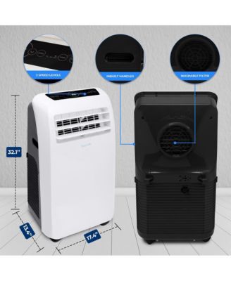 Portable Air Conditioner & Heater, 10,000 BTU Cooling, 9,000 BTU Heating, Built-in Dehumidifier & Fan