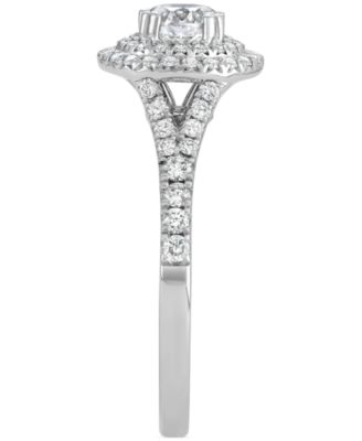 Diamond Double Halo Ring (1-1/10 ct. t.w.) in 14k White Gold