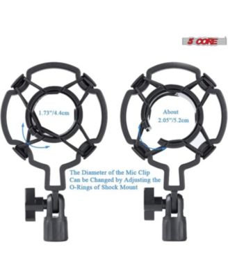 5Core Recording Microphone Podcast Bundle Professional Condenser Cardioid Mic Kit w Boom Arm - RM 7 BG