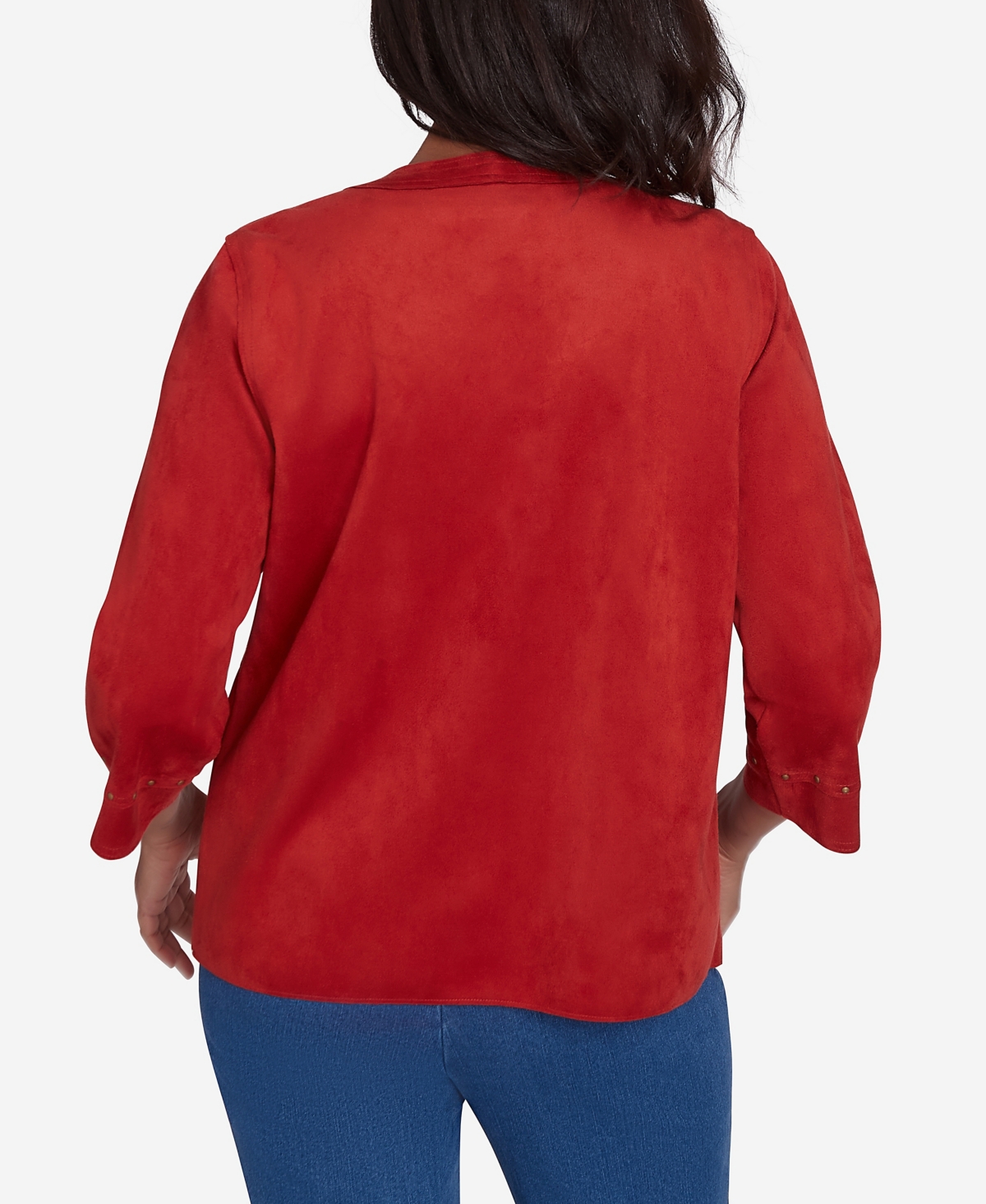 Alfred Dunner Petite Harvest Moon Timeless Faux Suede Jacket