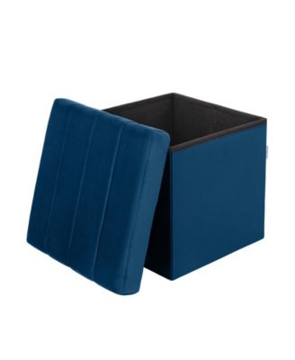 Channel Tufted Storage Ottoman