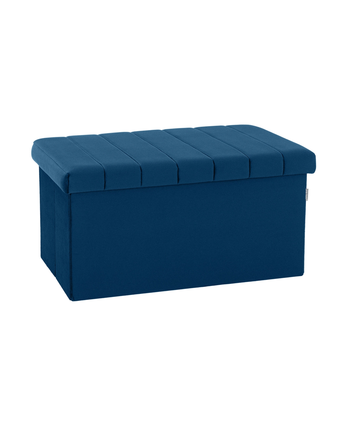 Tufted Storage Trunk Ottoman - Blue