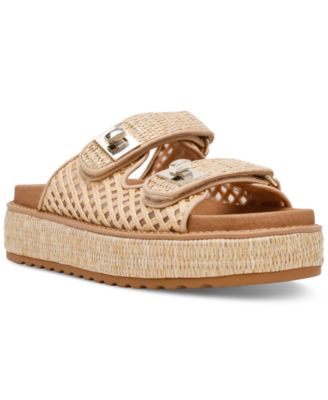 Women's Bigschmona Platform Buckle Footbed Slide Sandals
