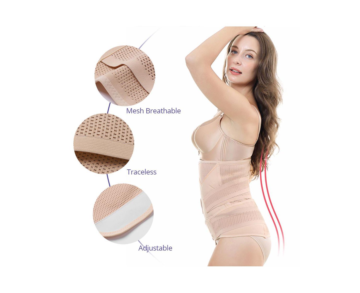 Women's 3-in-1 Pregnancy and Postpartum Recovery Belly Band