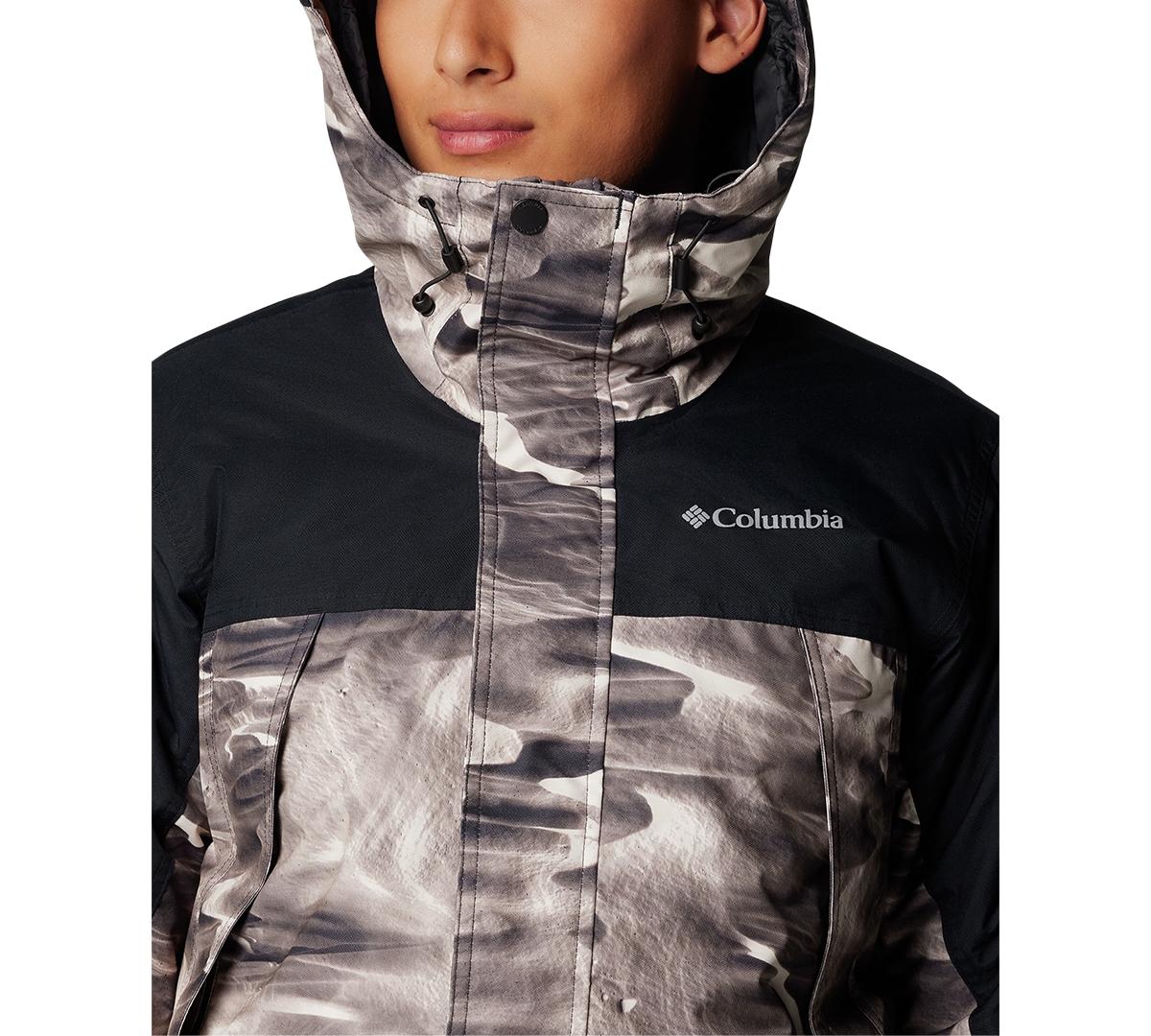 Columbia Men's Shotski Printed Full-Zip Hooded Jacket