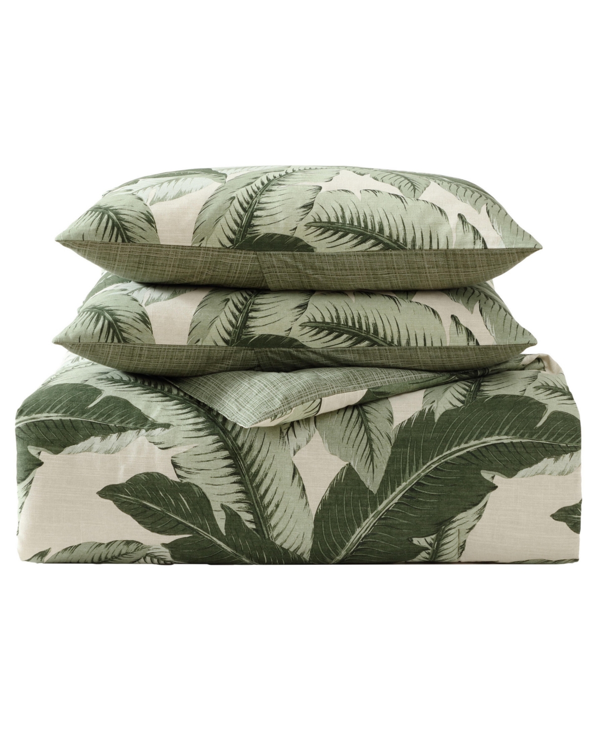 Tommy Bahama Vintage Palms Reversible 3-pc. Comforter Set, King In Jungle Green