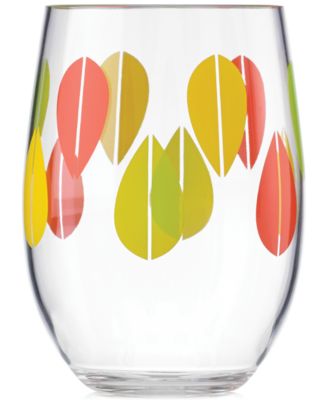 Dansk - The Burbs Collection Acrylic Sunflower Stemless Wine Glass