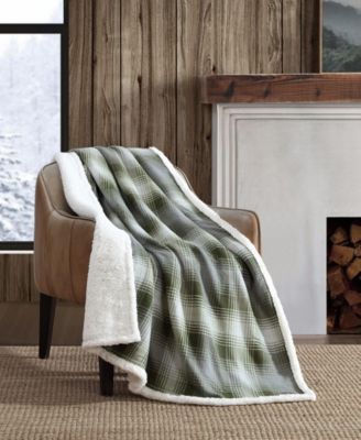CLOSEOUT! Nordic Plaid Ultra Soft Plush Fleece Reversible Oversized Throw, 70" x 50"