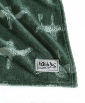 Eddie Bauer Carved Ultra Soft Plush Throw, 70" X 50"