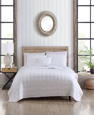 Floral Trellis Cotton 4-Piece Quilt Set