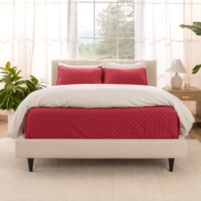 Ultra-soft Diamond Stitched Coverlet Set