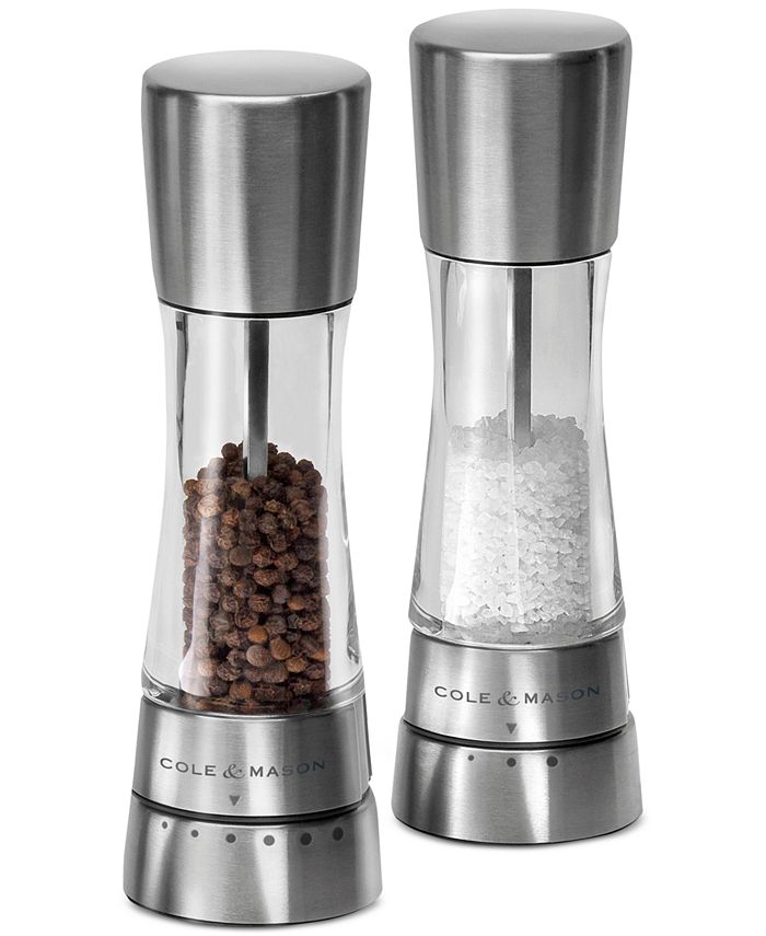 Set of 2 X 8.5 Premium Quality Salt and Pepper Grinder Shaker Set