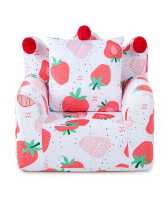  Toddler Size   Foam-Filled Fabric  Dinosaur Design, Removable Cover, Pillow  Kids Sofa Chair