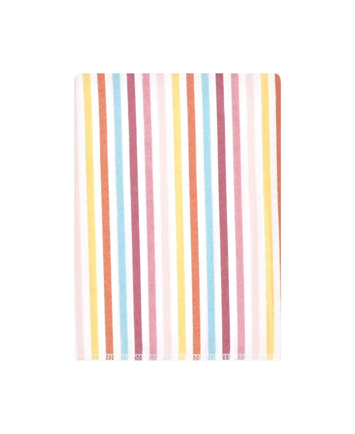 Hudson Baby Girls Cotton Flannel Burp Cloths 12-Pack Bundle, Sunshine And Rainbows, One Size - Sunshine and rainbows