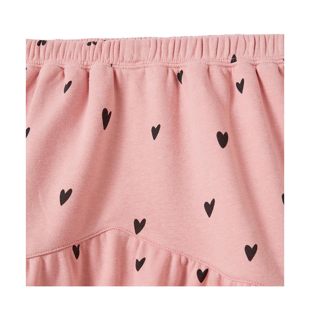 Girls Cotton On Little/Big Everly Fleece Skirt -hearts