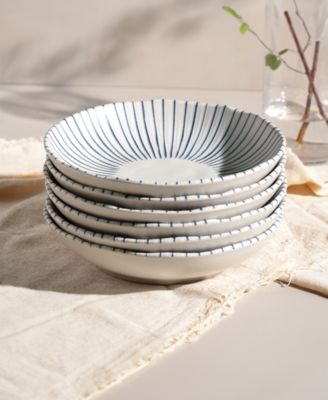 Elemento Stoneware Salad Bowls, Set of 6