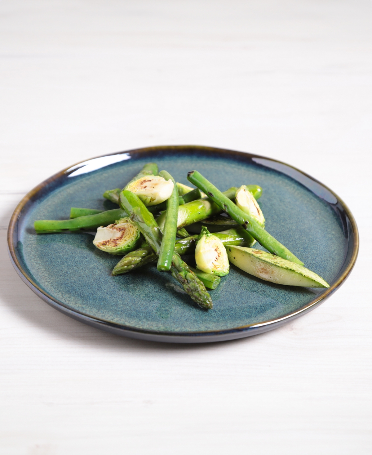 Porto Brasil Stoneware Dessert Plates, Set Of 6 In Oceano