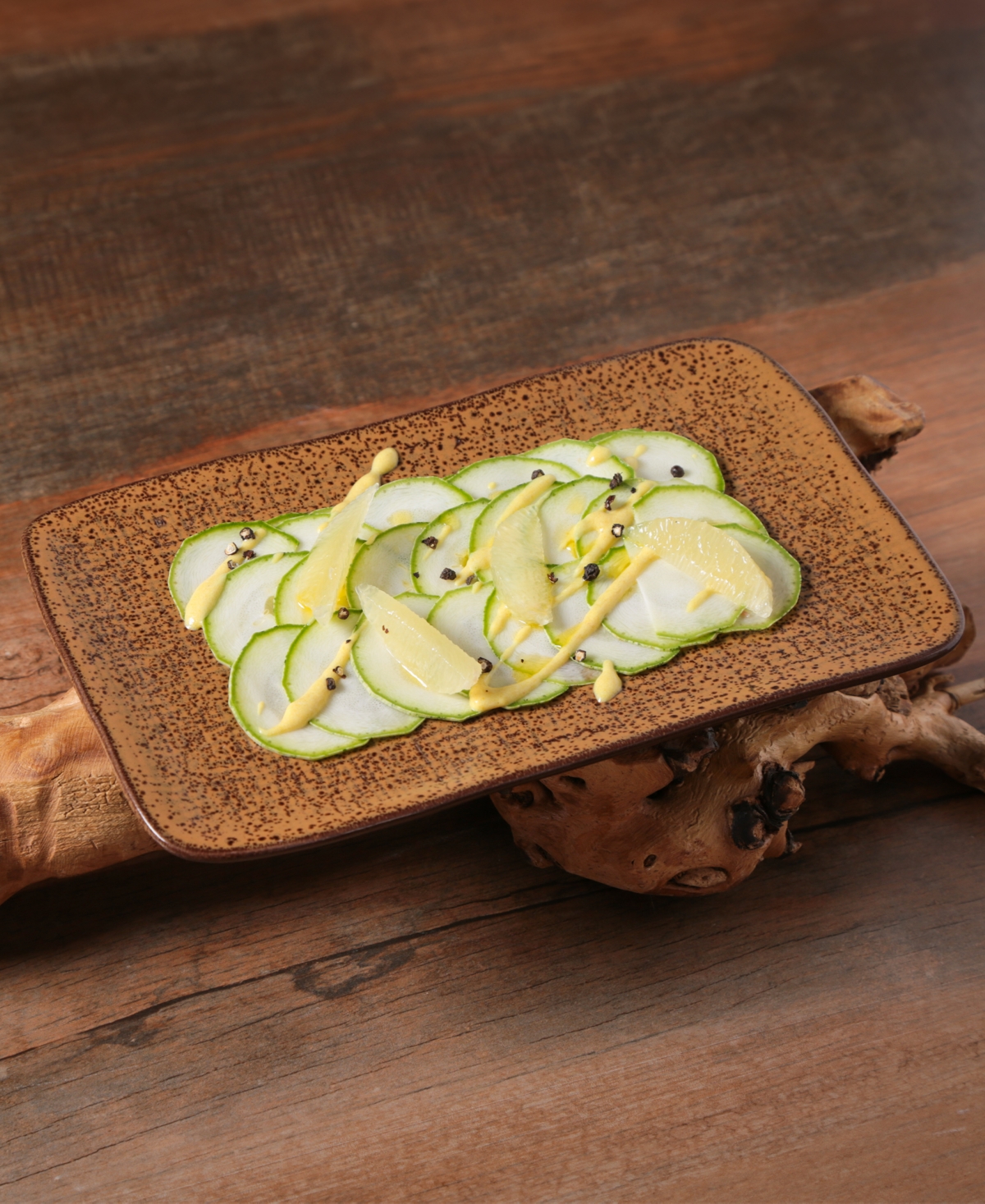 Porto Brasil 10.63" Stoneware Medium Rectangular Juta Platters, Set Of 4 In Dijon
