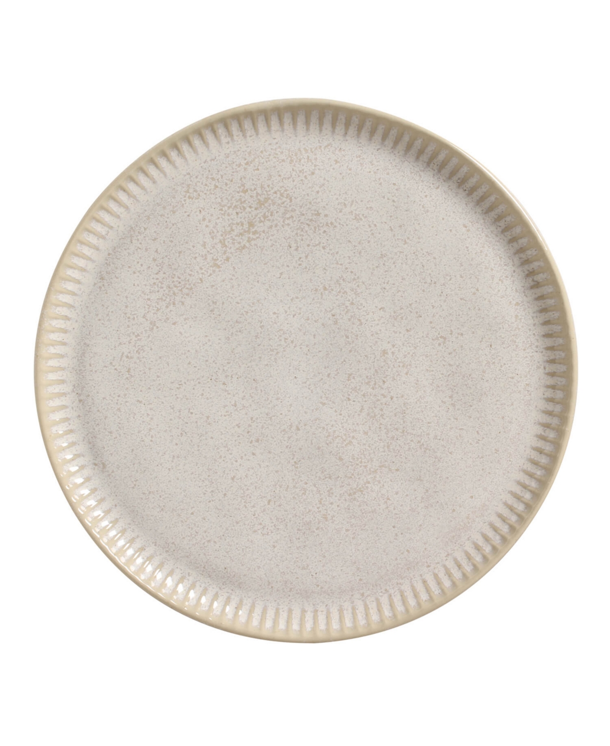 Porto Brasil Stoneware Linhas Dinner Plates, Set Of 6 In Latte