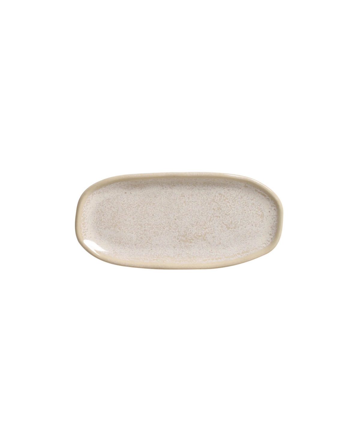 Porto Brasil Stoneware Shallow Oval Platters, Set Of 4 In Latte