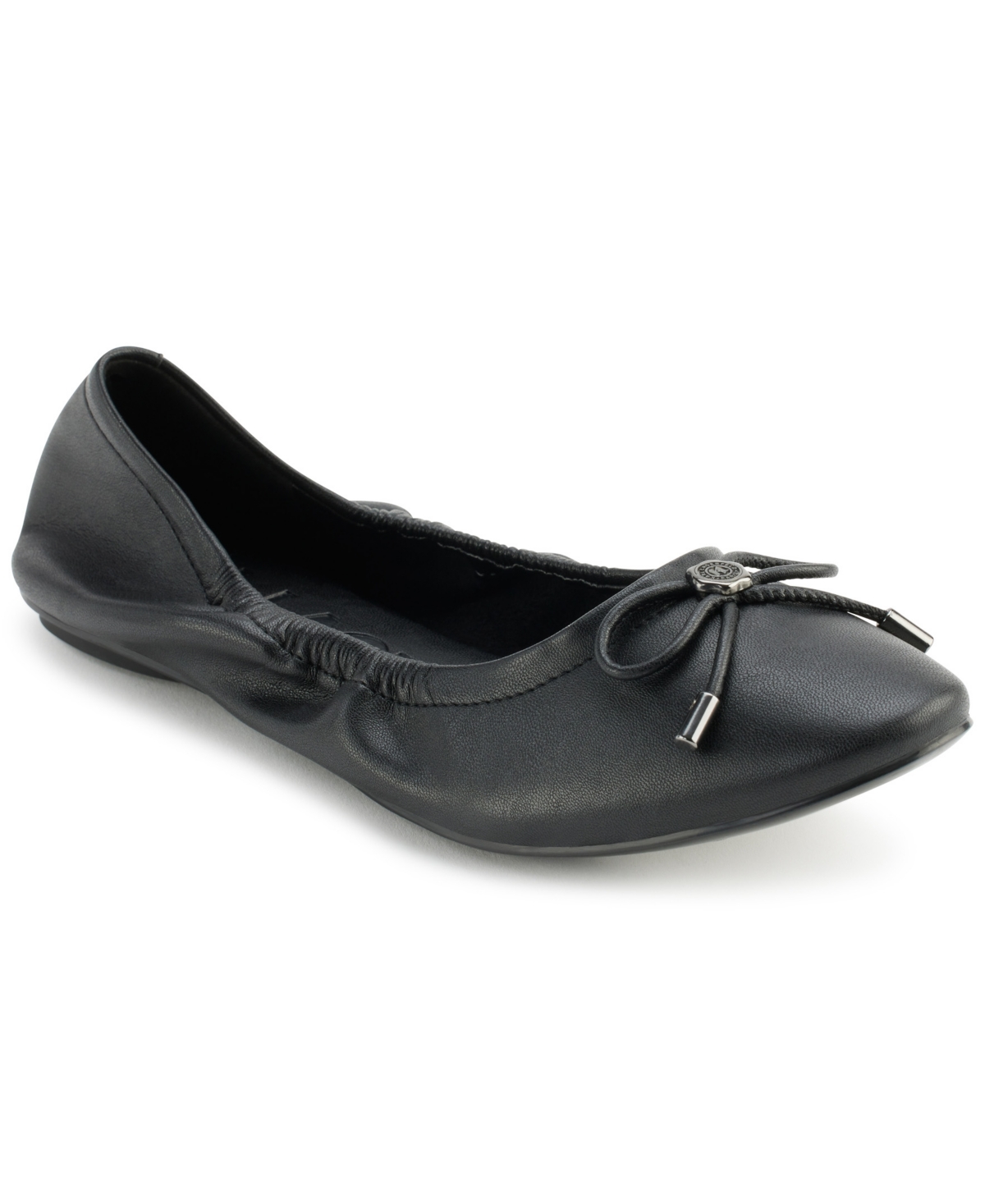 Karl Lagerfeld Paris Velma Ballet Flat In Dark Black