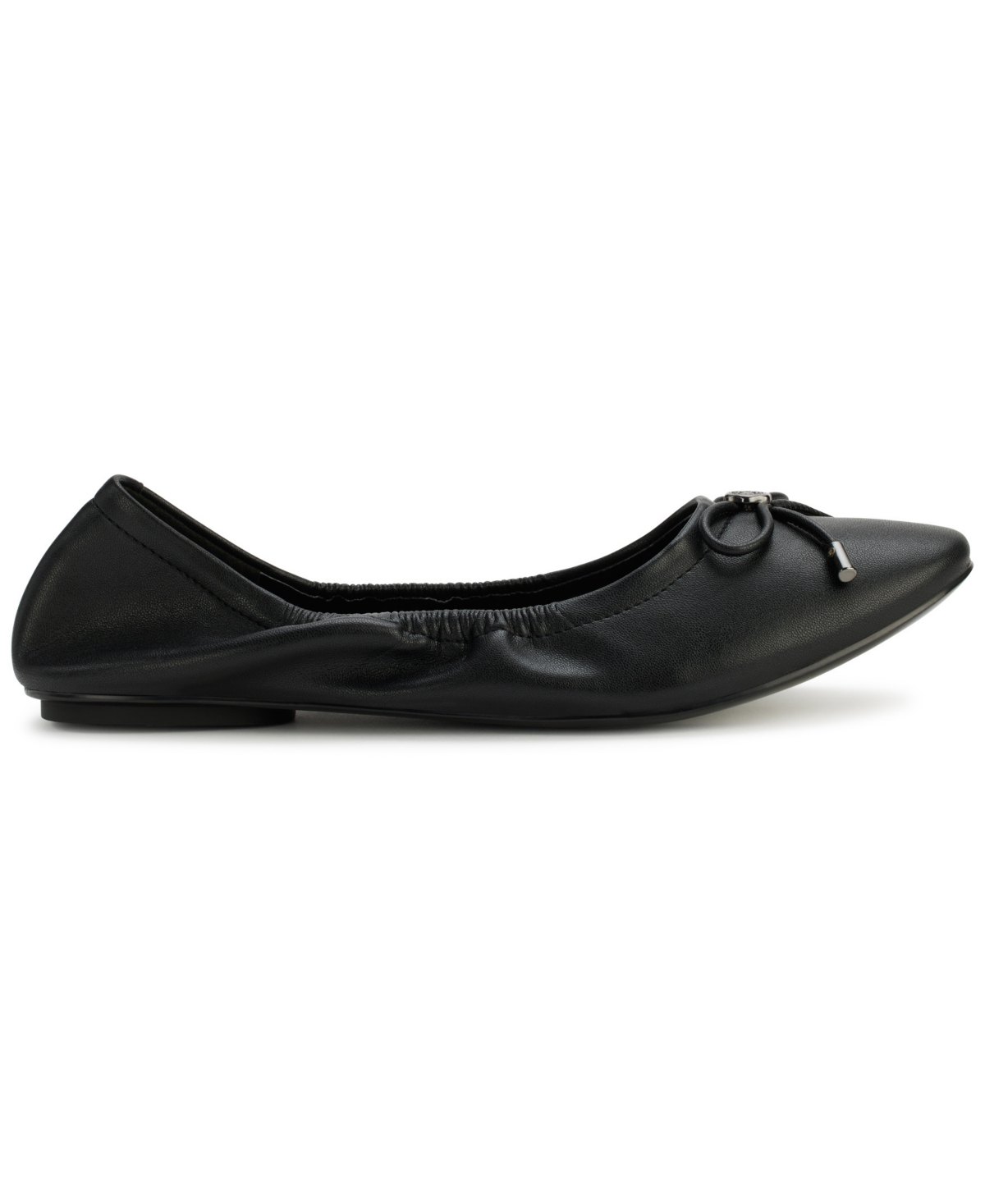 Karl Lagerfeld Paris Velma Ballet Flat In Dark Black