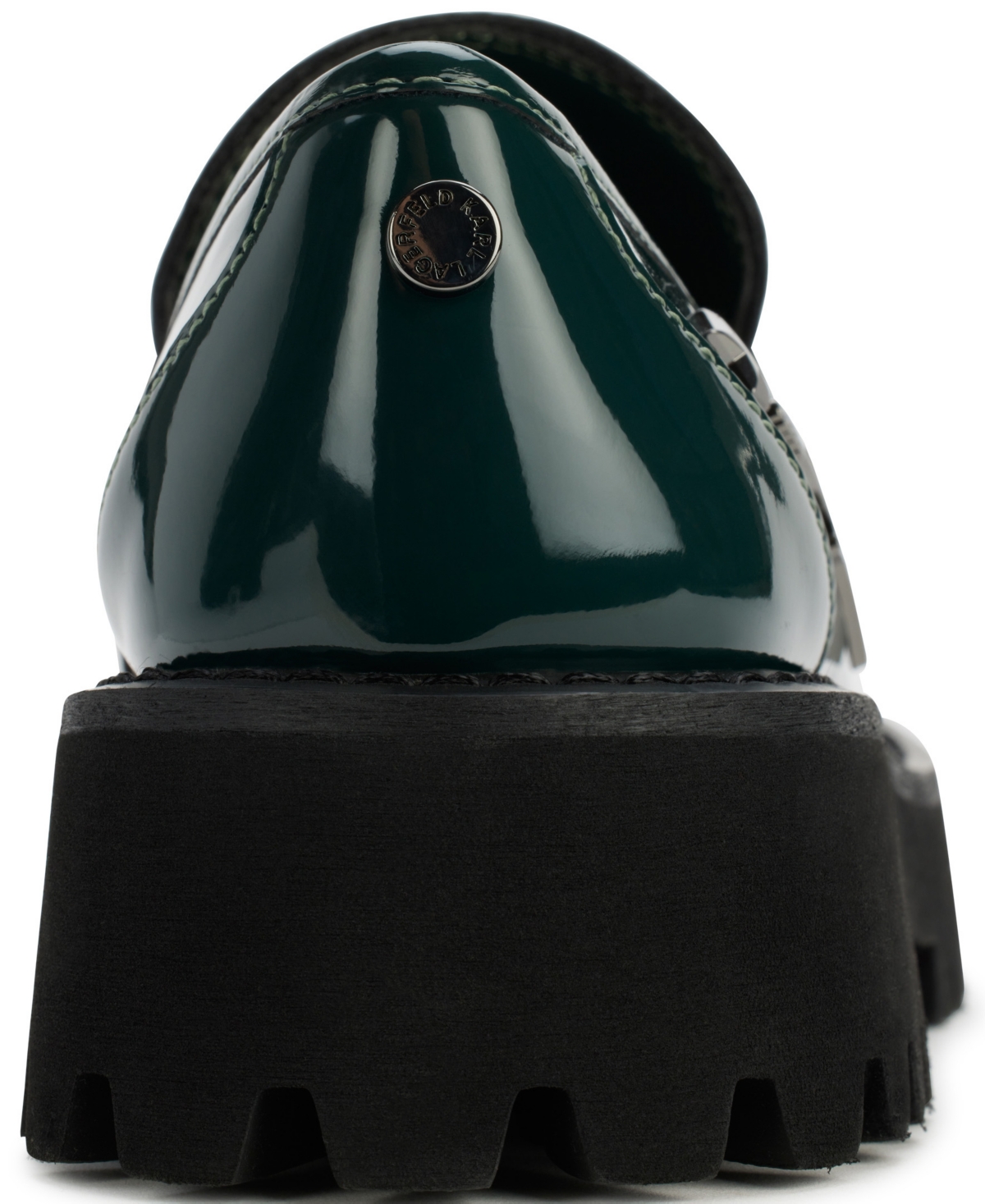 Karl Lagerfeld Paris Gaston Rocker Moc Toe Loafer In Forest Green