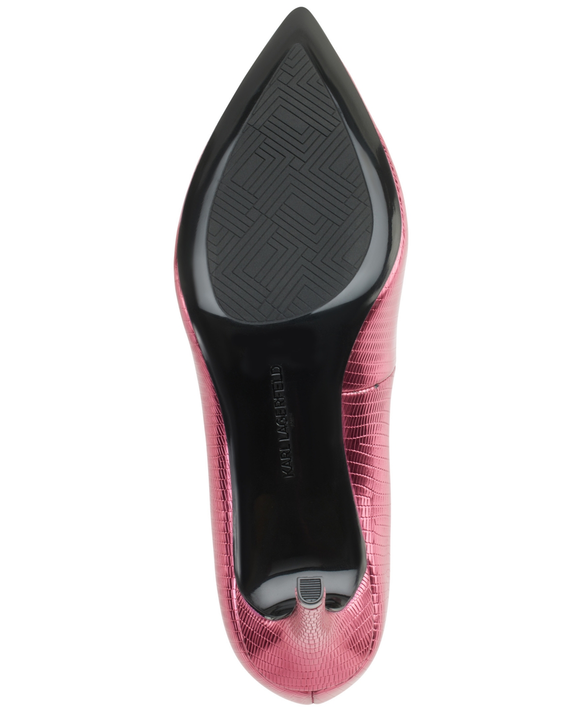Shop Karl Lagerfeld Women's Royale High Heel Pumps In Red Plum