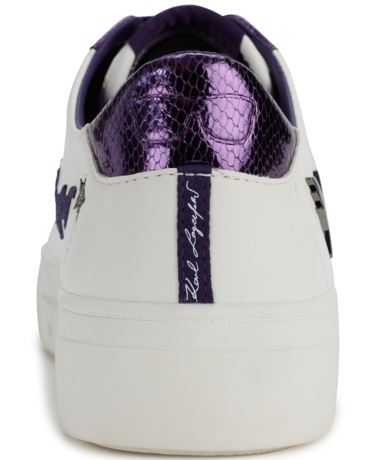 Karl Lagerfeld Paris Women's Cate Rocker Lace-Up Sneakers -Plum