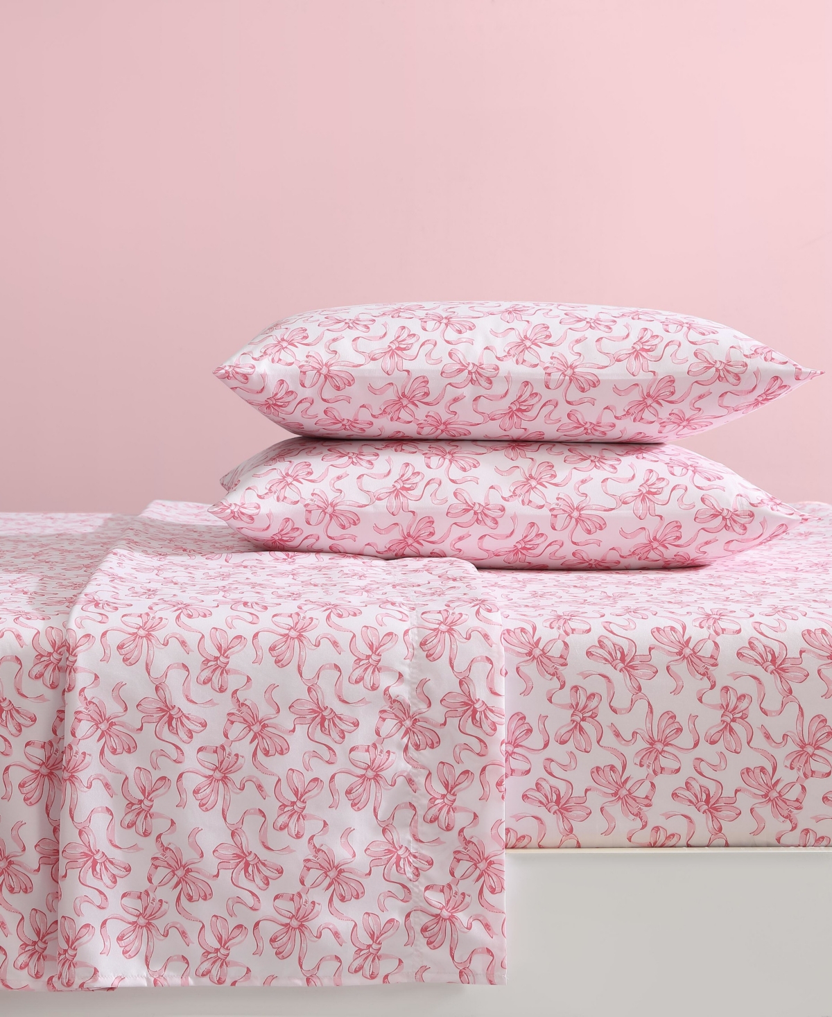 BETSEY JOHNSON PRINTED MICROFIBER 3 PIECE SHEET SET, TWIN 