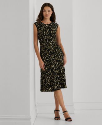 Lauren Ralph Lauren - Women's Floral Belted Bubble Crepe Dress