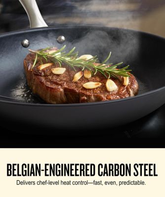 Black Angus 2-Piece Carbon Steel Frying Pan Set - Naturally Nonstick, Chemical-Free