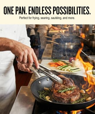 Carbon Steel 2-Piece Set - Pre-Seasoned, Oven Safe, Frying Pan