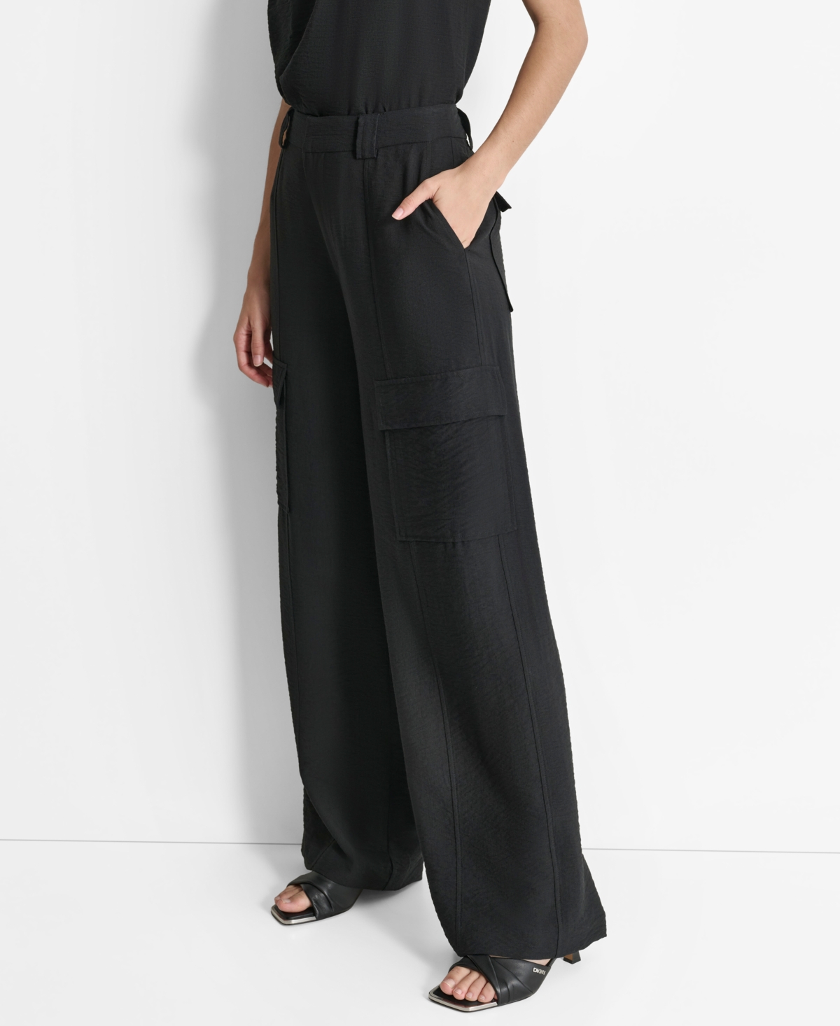 Dkny Women's Crinkle-Texture Pants
